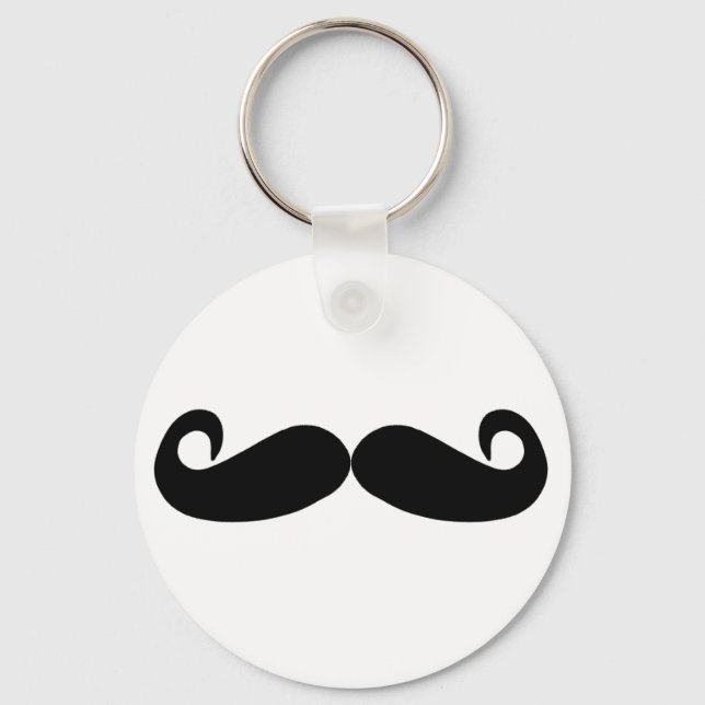 Moustache Keychain (Front)