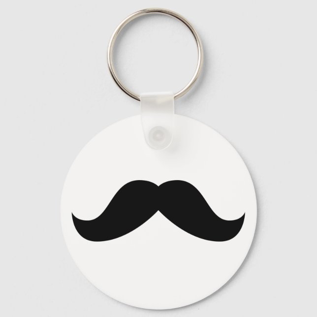 Moustache Keychain (Front)