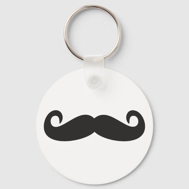 Moustache Keychain (Front)