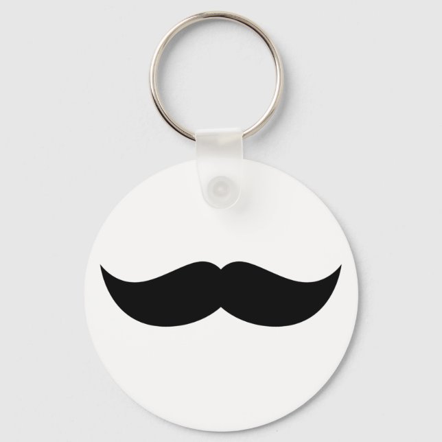 Moustache Keychain (Front)
