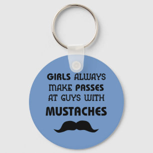 Moustache Keychain
