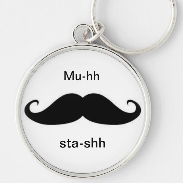 Moustache keychain (Front)