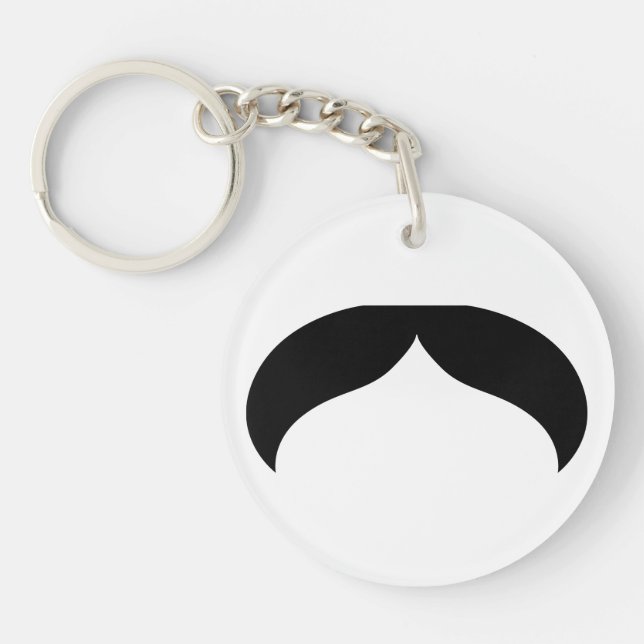 Moustache Keychain (Front)