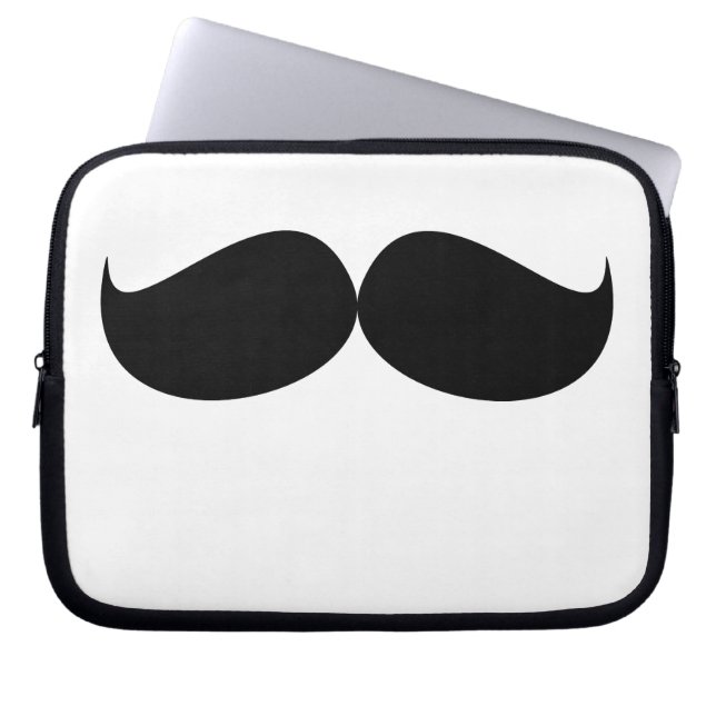 Moustache Laptop Sleeve (Front)