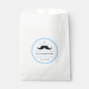 Moustache Little Man Baby Shower Guest Favour Bag