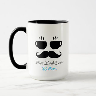 Moustache & Macchiato Dad Gift Mug