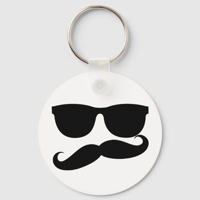 Moustache Man Keychain (Front)