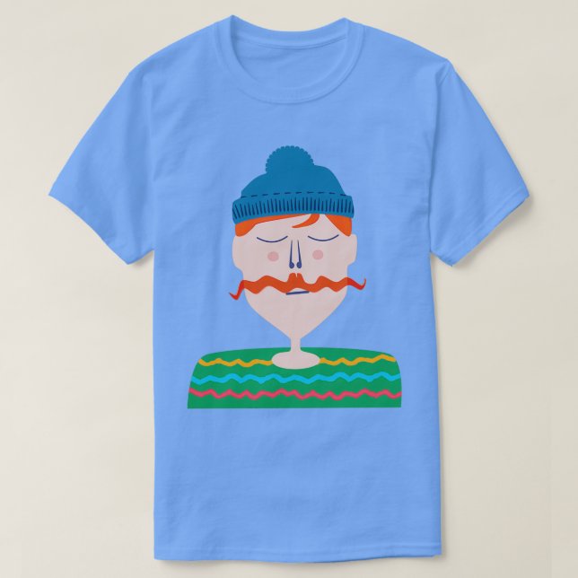 Moustache Man T-Shirt (Design Front)