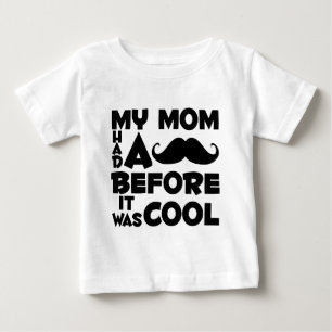 Moustache Mom Baby T-Shirt