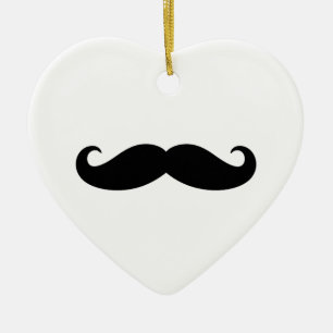Moustache Moustache, Moustache design Ceramic Ornament