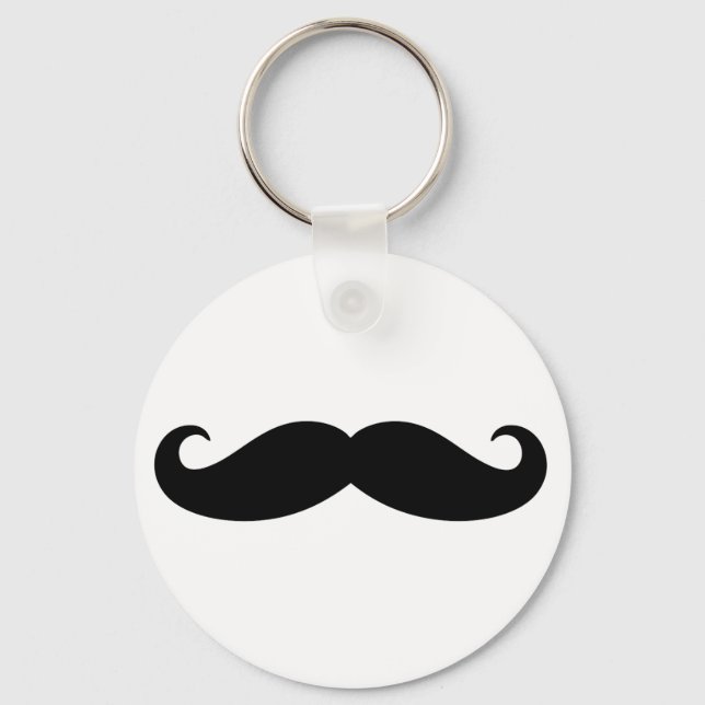 Moustache Moustache, Moustache design Keychain (Front)