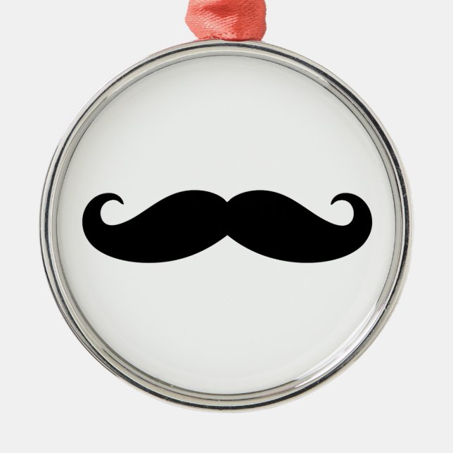 Moustache Moustache, Moustache design Metal Ornament (Front)