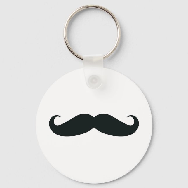 Moustache Moustache Moustache Keychain (Front)