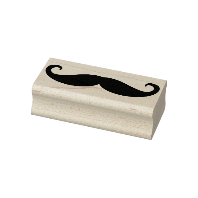 Moustache / Moustache / Schnurrbart + your ideas Rubber Stamp (Stamp)