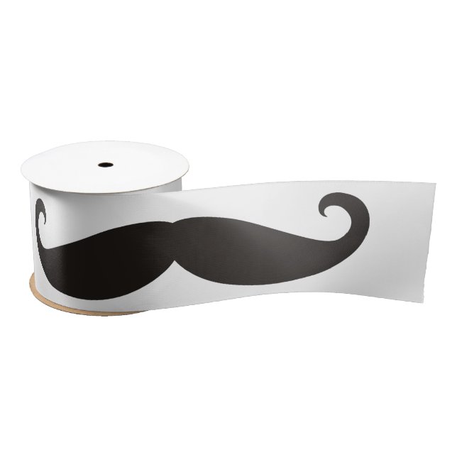 Moustache / Moustache / Schnurrbart + your ideas Satin Ribbon (Spool)