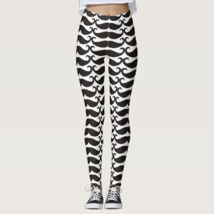 Moustache / Moustache / Schnurrbart + your Name Leggings
