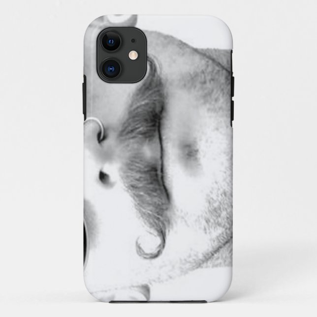 Moustache Nose Ring Guy Phone Case (Back)