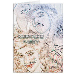 moustache party : neon staches