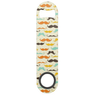 Moustache pattern 3 bar key