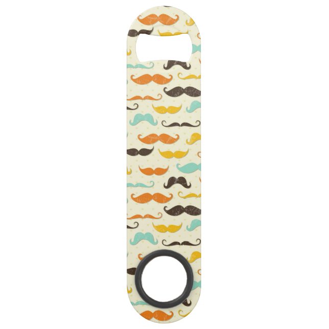 Moustache pattern 3 bar key (Front)