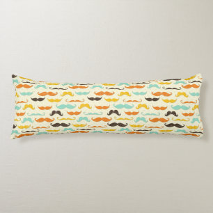 Moustache pattern 3 body pillow