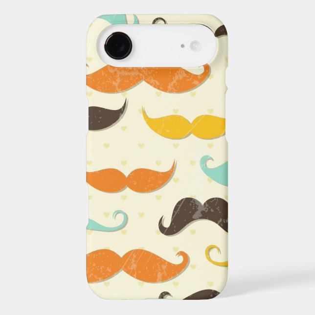 Moustache pattern 3 Case-Mate iPhone case (Back)