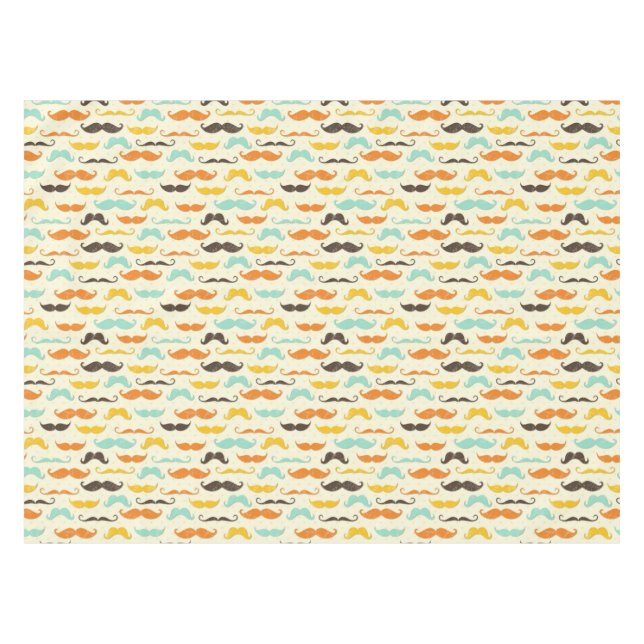 Moustache pattern 3 tablecloth (Front (Horizontal))