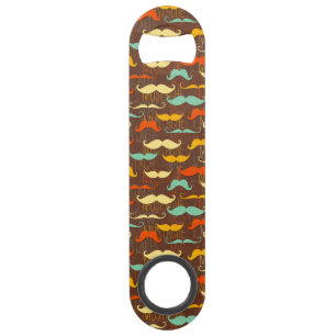Moustache pattern bar key