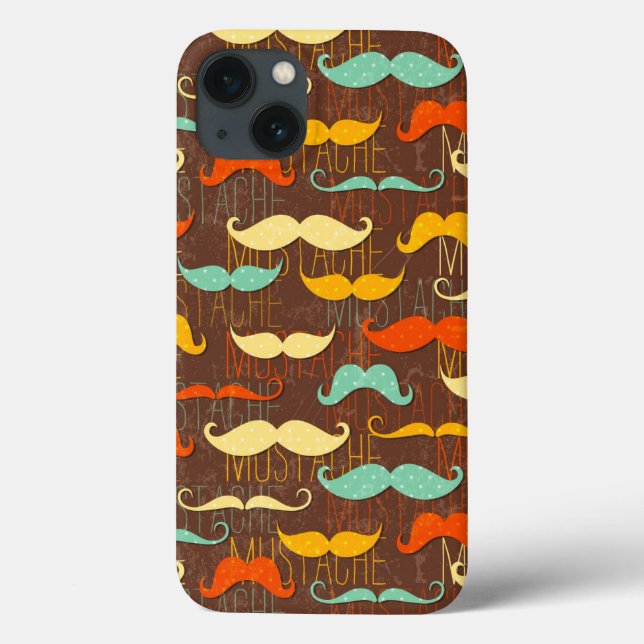 Moustache pattern Case-Mate iPhone case (Back)