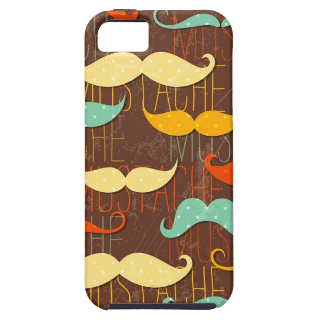 Moustache pattern Case-Mate iPhone case (Back)
