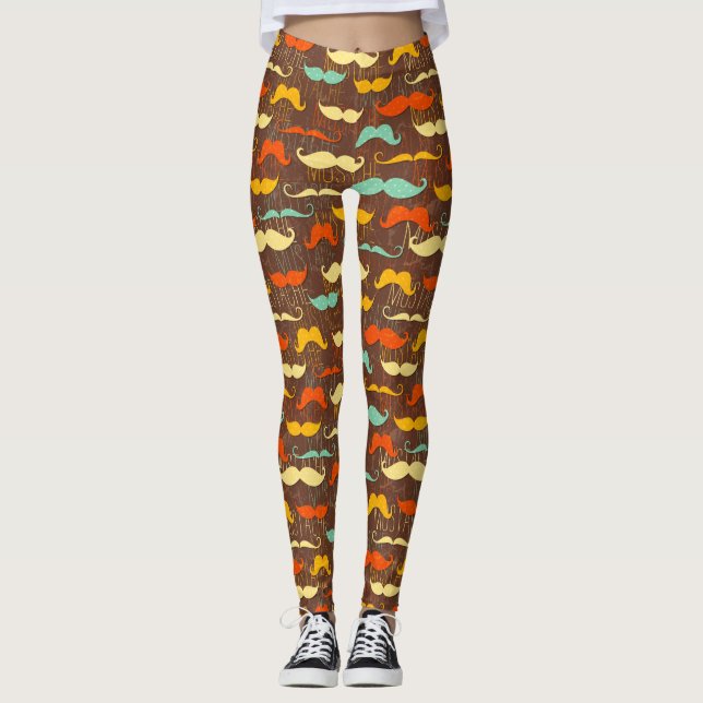 Moustache pattern leggings (Front)