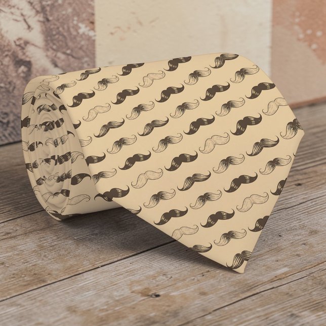 Moustache Pattern Necktie Tie (Creator Uploaded)
