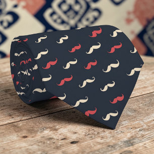 Moustache Pattern Necktie Tie