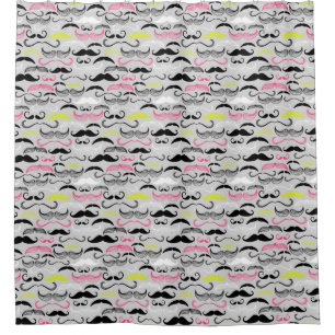 Moustache pattern, retro style