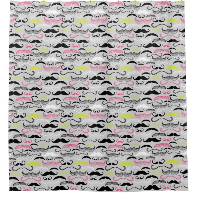 Moustache pattern, retro style (Front)