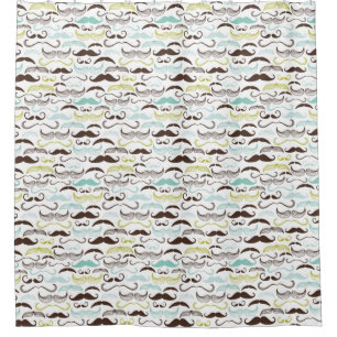 Moustache pattern, retro style 2