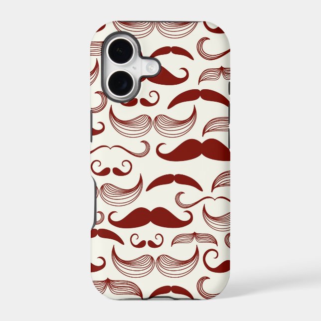 Moustache pattern, retro style 3 (Back)