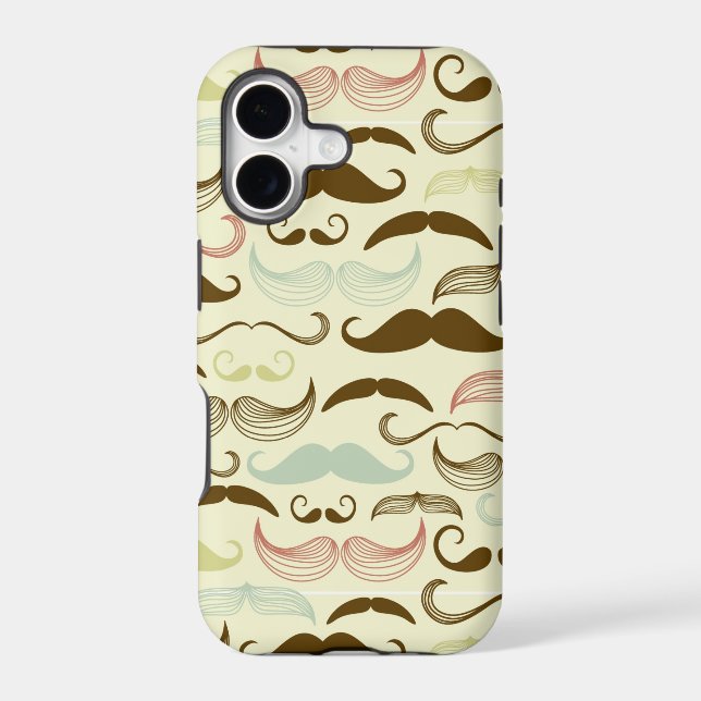 Moustache pattern, retro style 4 (Back)