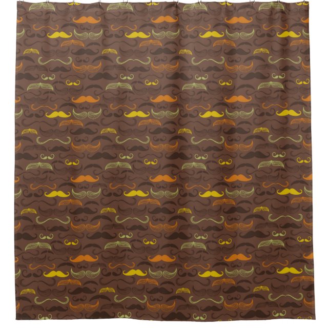 Moustache pattern, retro style 5 (Front)