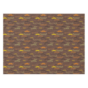 Moustache pattern, retro style 5 tablecloth