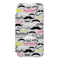 Moustache pattern, retro style