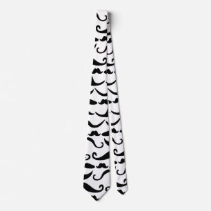 Moustache Pattern Tie