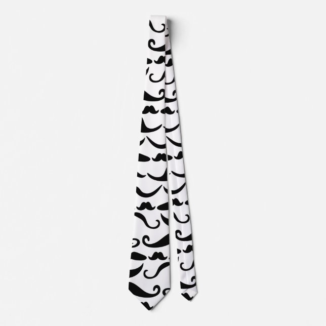 Moustache Pattern Tie (Front)