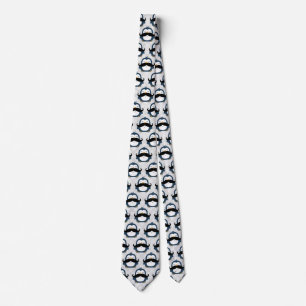 Moustache Penguin Tie