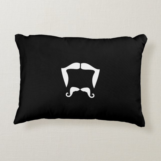 Moustache Pillow (Back)