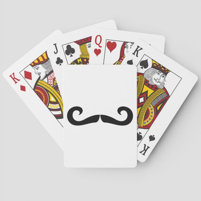 Moustache Playing Cards (Back)