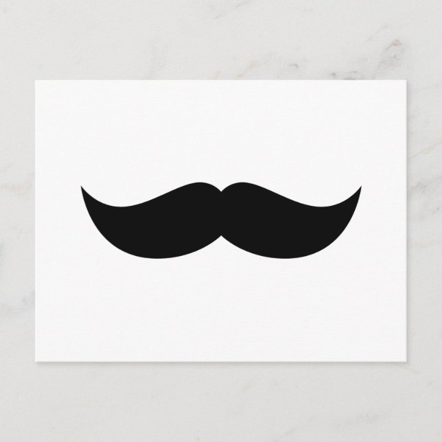 Moustache Postcard (Front)
