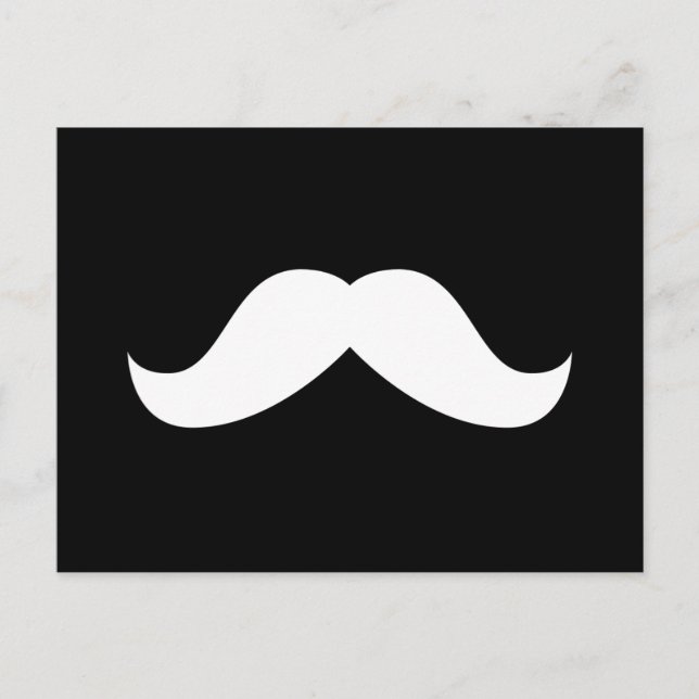Moustache Postcard (Front)