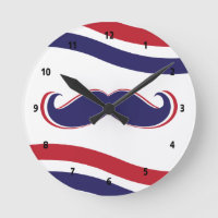 Moustache - Red, White and Blue