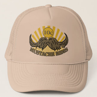 Moustache ride trucker hat
